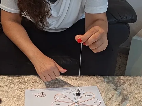 איך לכייל את המטוטלת עם המפה?