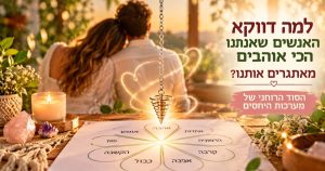 איך אפשר להיעזר במטוטלת כדי להזמין יותר אהבה, אחדות והרמוניה לתוך הקשר?